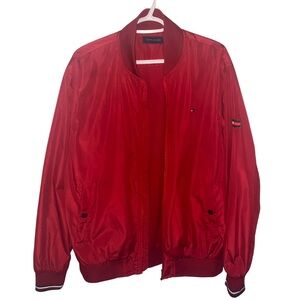 Authentic Tommy Hilfiger Red Bomber Jacket XXL - Excellent Condition